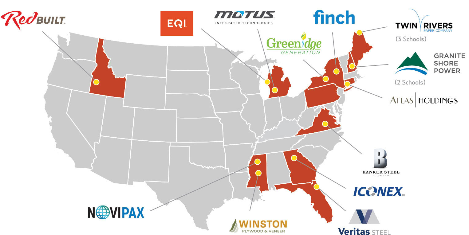 Current Atlas/PLTW Partnership Companies and Locations